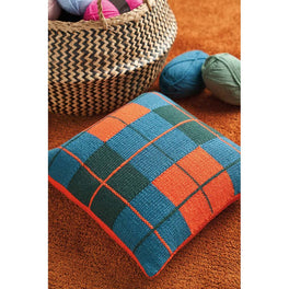 Check It Cushion in Rowan Pure Wool Worsted - Digital Version