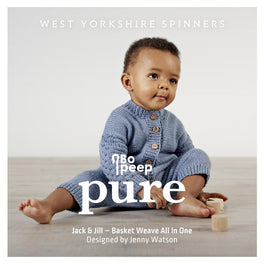 Jack and Jill Basketweave All in One in West Yorkshire Spinners Pure Dk - Digital Pattern DBP0007