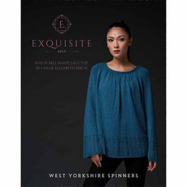 Khloe Bell Shape Top in West Yorkshire Spinners Exquisite 4ply - Digital Version DPWYS0010