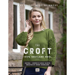 Davina Women's Cabled Sleeve Sweater in West Yorkshire Spinners The Croft Dk - Digital Version DPB0043