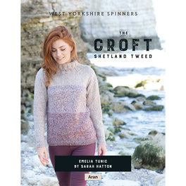 Emelia Tunic in West Yorkshire Spinners The Croft Shetland Tweed Aran - Digital Version DPB0057