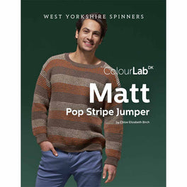 Matt Pop Stripe Jumper in West Yorkshire Spinners ColourLab - Digital Version DPB0150
