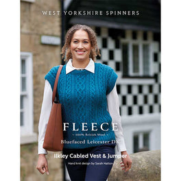 Ilkley Cabled Vest & Jumper in West Yorkshire Spinners Blue Faced Leicester Dk - Digital Version WYS0177