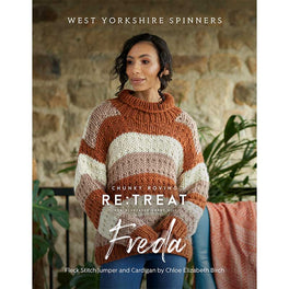 Freda Fleck Stitch Jumper and Cardigan in West Yorkshire Spinners ReTreat - Digital Version WYS0183