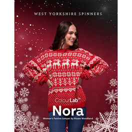 Nora Woman's Festive Jumper in West Yorkshire Spinners ColourLab - Digital Version DPB0187