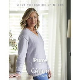 Celine Cabled-Back Jumper and Cardigan in West Yorkshire Spinners Pure Dk - Digital Pattern DBP0237