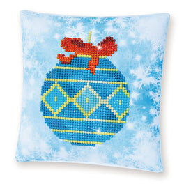 Diamond Dotz Mini Christmas Pillow Kit - Blue Bauble