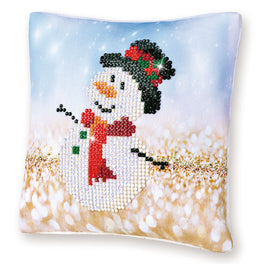Diamond Dotz Mini Christmas Pillow Kit - Christmas Snowman Top Hat