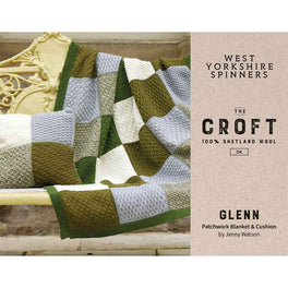 Glen Blanket and Cushion in West Yorkshire Spinners The Croft Dk by Jenny Watson - Digital Pattern DPB0249