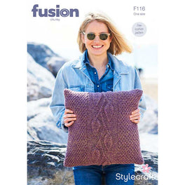 Free Download -  Cushion in Stylecraft Fusion Chunky
