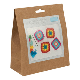 Trimits First Crochet Kit - Granny Squares
