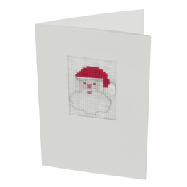 Trimits Cross Stitch Kit Greetings Card: Santa