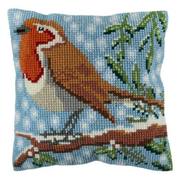 Trimits Cross Stitch Tapestry Cushion Kit: Robin
