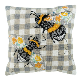 Trimits Cross Stitch Tapestry Cushion Kit: Bees