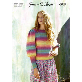 Sweater in James C Brett Shhh Dk