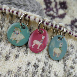 Emma Ball Other Woollies Stitch Markers- Sheep in Sweaters
