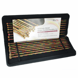 KnitPro Symfonie Wood Single Pointed Needles Set - 35cm Length