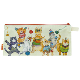 Emma Ball Long Project Bag - Kittens in Mittens