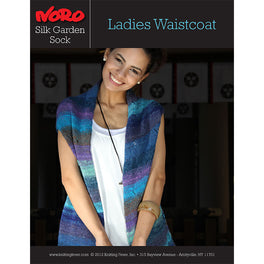Ladies Waistcoat in Noro Silk Garden Sock - Digital Pattern