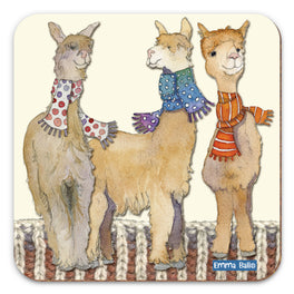 Emma Ball Single Coaster - Other Woollies Three Alpacas