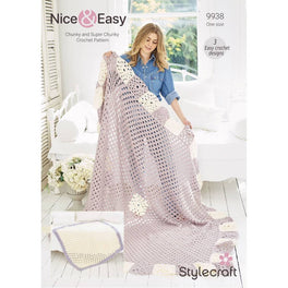 Nice and Easy - Crochet Blankets in Stylecraft Special XL Tweed, Special XL & Special Chunky - Digital Version 9938