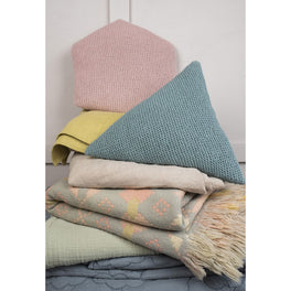 Poppy Hexagon Cushion in Rowan Cotton Wool - Digital Version