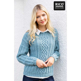 Free Download - Cable Sweater in Rico Creative Soft Wool Aran