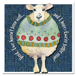 Emma Ball Greetings Card -Sheep Feeling Better Soon