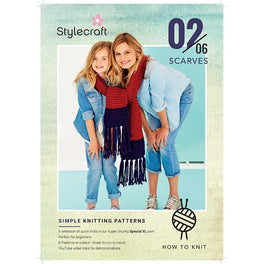 Free Pattern - Easy Knit Scarves in Stylecraft Special XL