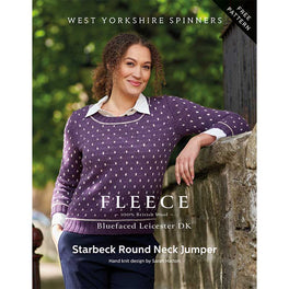 Free Download - Starbeck Round Neck Jumper in West Yorkshire Spinners Bluefaced Leicester Dk