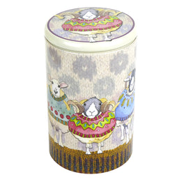 Emma Ball Tall Round Caddy- Sheep in Sweaters