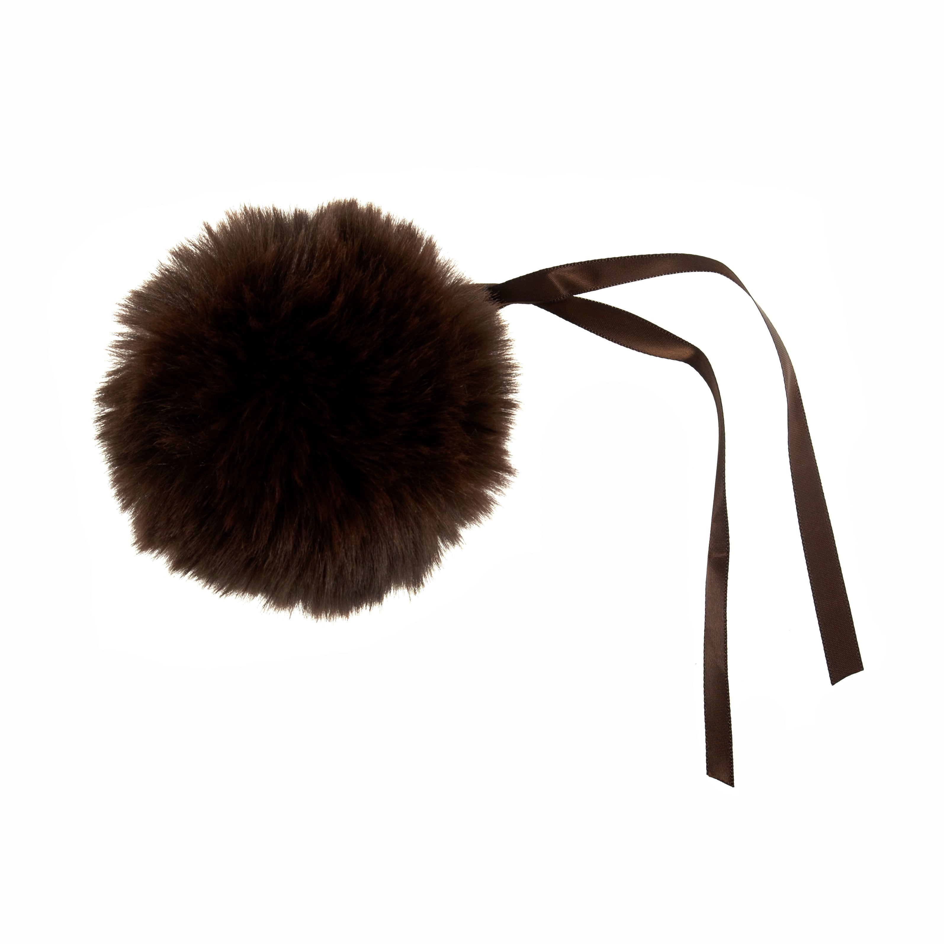 Buy Trimits Faux Fur Pom Poms - Various Colours – Black 