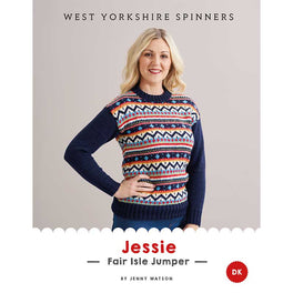Free Download -  Jessie Fair Isle Jumper in West Yorkshire Spinners Bo Peep Dk