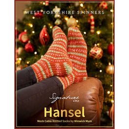 Free Download - Hansel Mock Cable Knitted Socks in West Yorkshire Spinners Signature 4ply by Winwick Mum