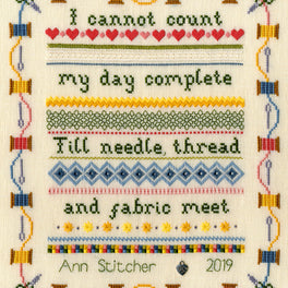Stitching Sampler Counted Cross Stitch Kit