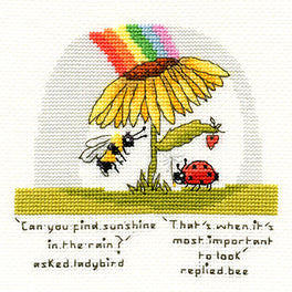 Finding Sunshine Happy Cross Stitch Kit