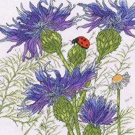 Cornflower Garden - Bothy Threads Cross Stitch Kit