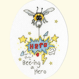 Bee-ing A Hero - Greeting Card