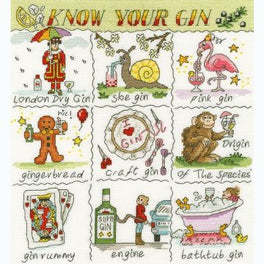 Know Your Gin Cross Stitch Kit
