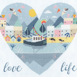 Wild at Heart: Love Life Cross stitch kit