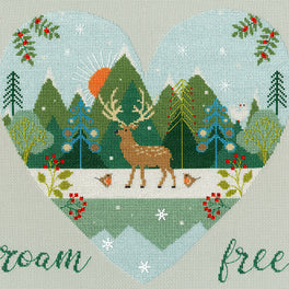 Wild at Heart: Roam Free Cross stitch kit