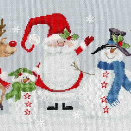 Snowy Friends Cross Stitch Kit