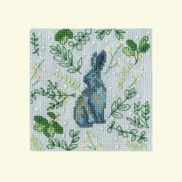 Scandi Hare -  Bothy Threads Christmas Card Cross Stitch Kit