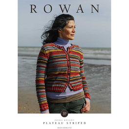 Plateau Striped Cardigan in Rowan Pebble Island - Digital Version