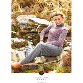 Pearl Polo Neck Sweater in Rowan Felted Tweed Dk - Digital Version