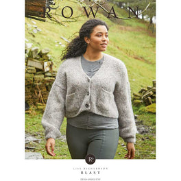 Blast Cardigan  in Rowan Tweed Haze - Digital Version
