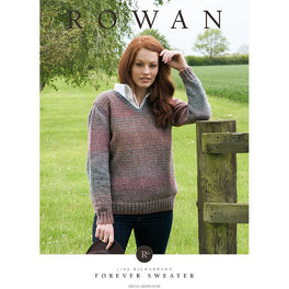 Forever Sweater V Neck in Rowan Felted Tweed Colour - Digital Version