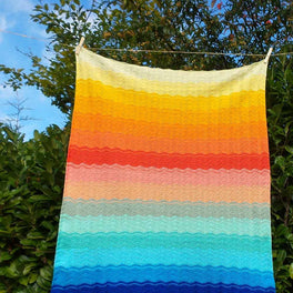 Into the Sunset Blanket Pattern  in Scheepjes Catona by Amy from Black Sheep Wools