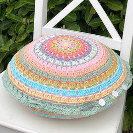 Spring Days Crochet Cushion Cover in Stylecraft Naturals Organic Cotton Dk