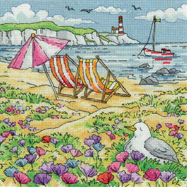 Summer Shore Cross Stitch Kit by Karen Carter - By The Sea